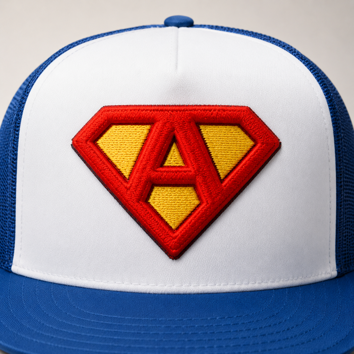 Custom Cap Fonts – 3D puff and appliqué machine embroidered monograms and lettering on structured caps