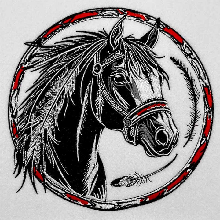 Artistic depiction of a horse&