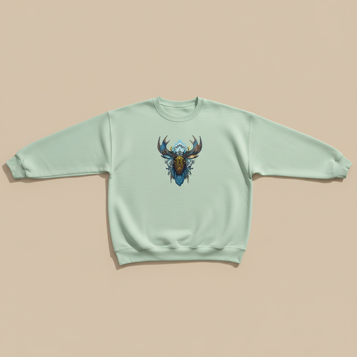 Tribal Moose Machine Embroidered Sweatshirt – Hand Finished in Dubai | EmbroMania