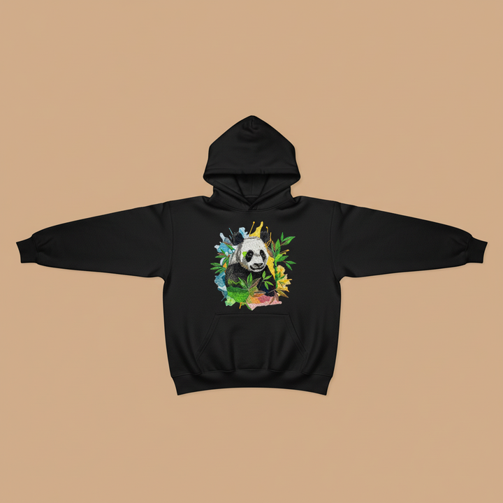 Artistic Panda — Embroidered Hoodie