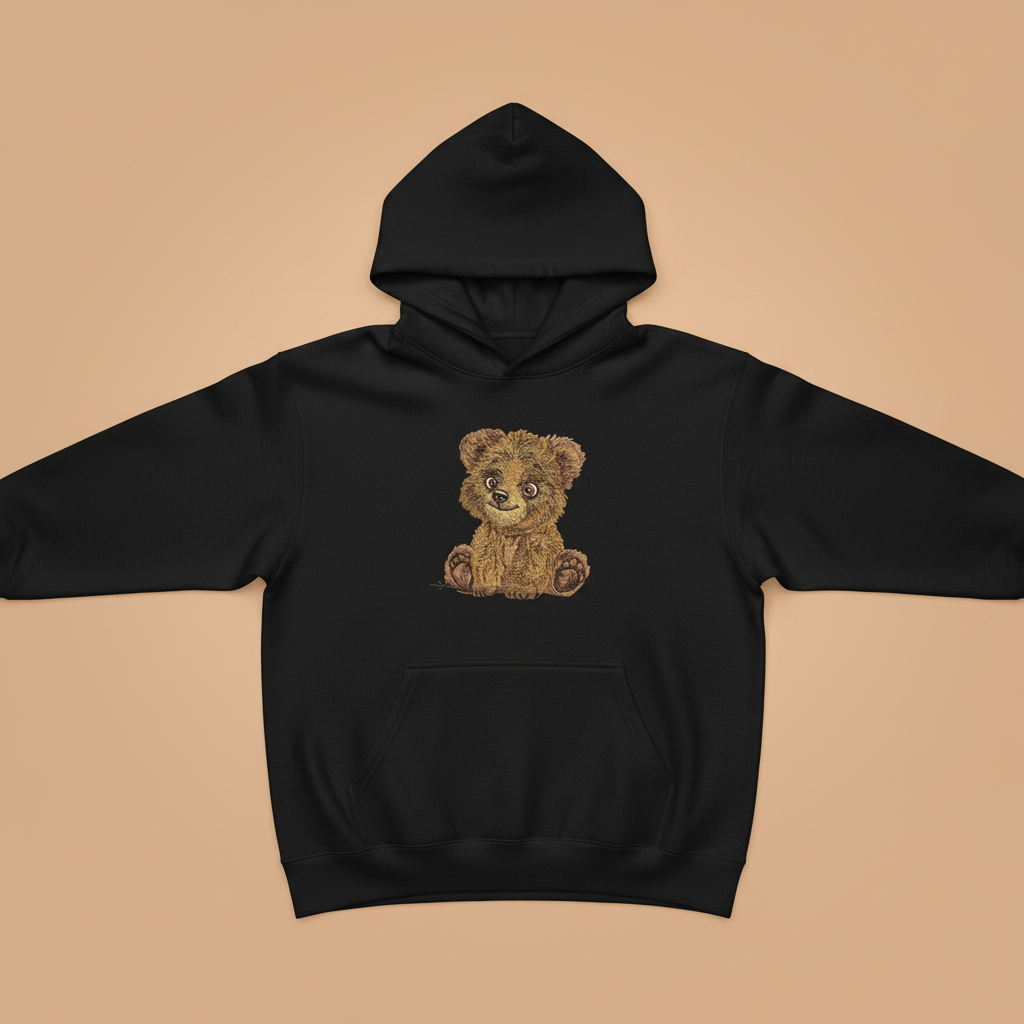 Baby Brown Bear — Embroidered Hoodie
