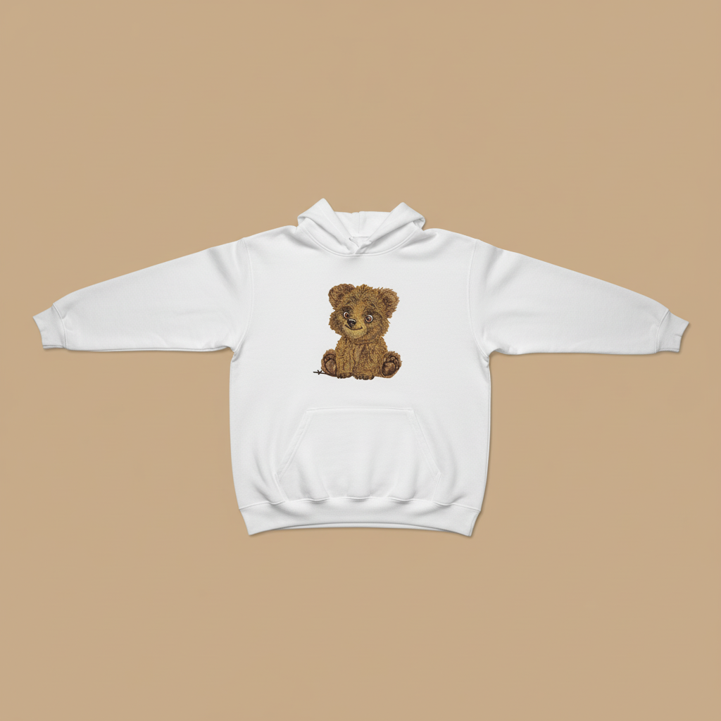 Baby Brown Bear — Embroidered Hoodie