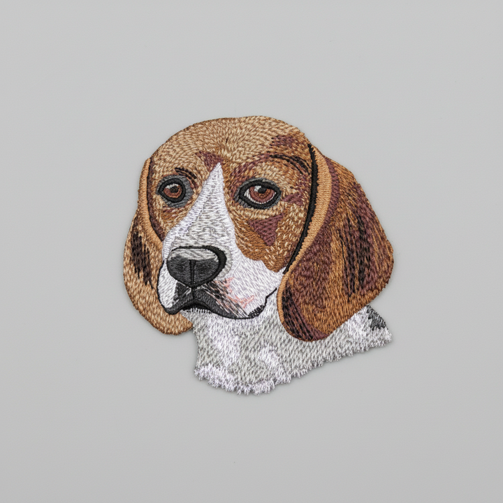 Embroidered design of a Beagle dog&