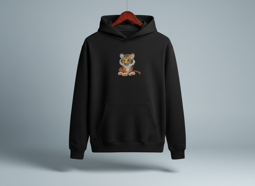 Baby Tiger — Embroidered Hoodie