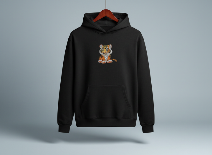 Baby Tiger — Embroidered Hoodie