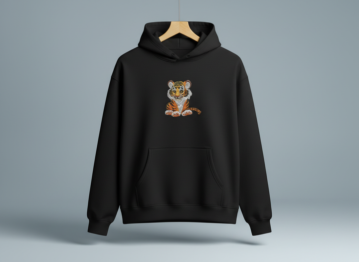 Baby Tiger — Embroidered Hoodie
