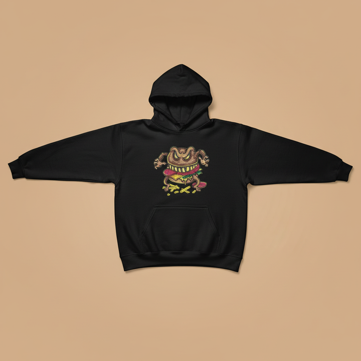 Cursed Burger — Embroidered Hoodie