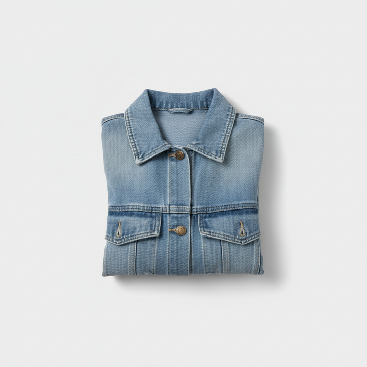 Denim Rebel Machine Embroidered Denim Vest – Hand Finished in Dubai | EmbroMania