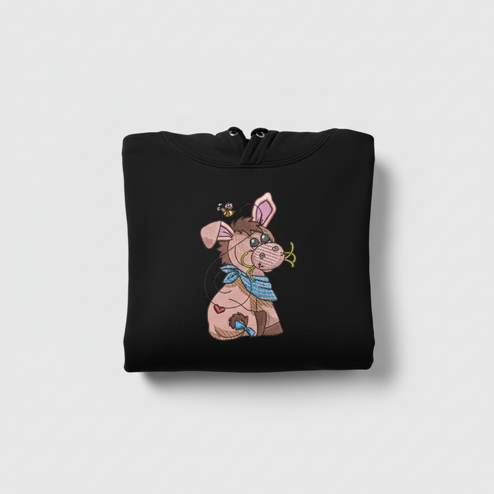Donkey &amp; Bee Machine Embroidered Sweatshirt – Hand Finished in Dubai | EmbroMania