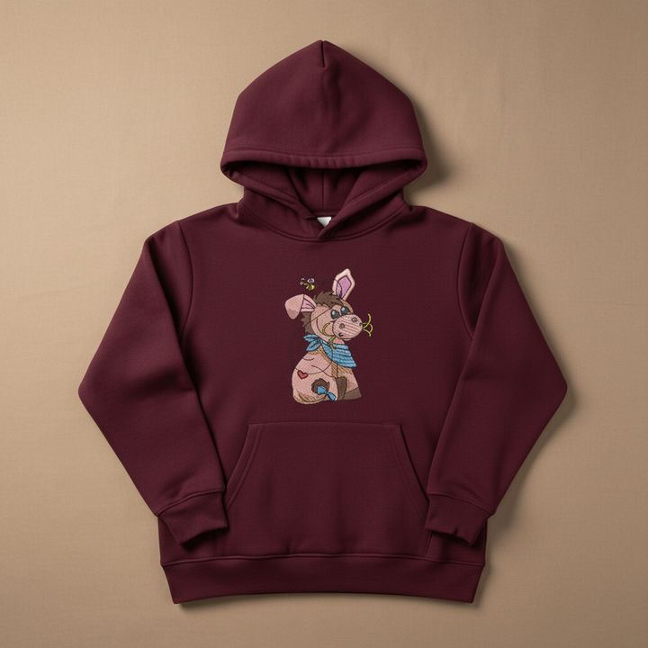 Donkey &amp; Bee Machine Embroidered Sweatshirt – Hand Finished in Dubai | EmbroMania
