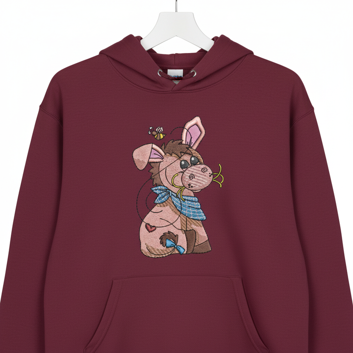 Donkey &amp; Bee Machine Embroidered Sweatshirt – Hand Finished in Dubai | EmbroMania
