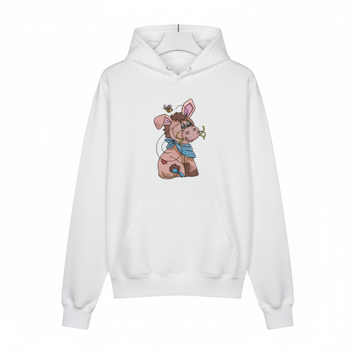 Donkey &amp; Bee Machine Embroidered Sweatshirt – Hand Finished in Dubai | EmbroMania