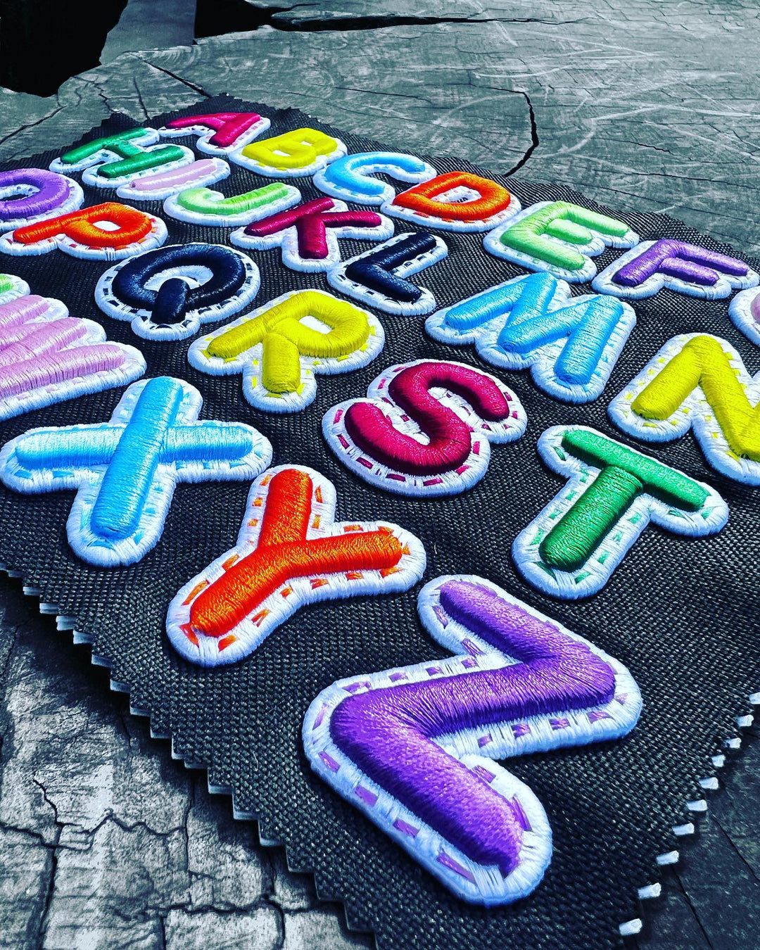 DoubleLayer Pop Custom Appliqué Cap Font – Full Word Embroidery on Cap | Hand Finished in Dubai | EmbroMania