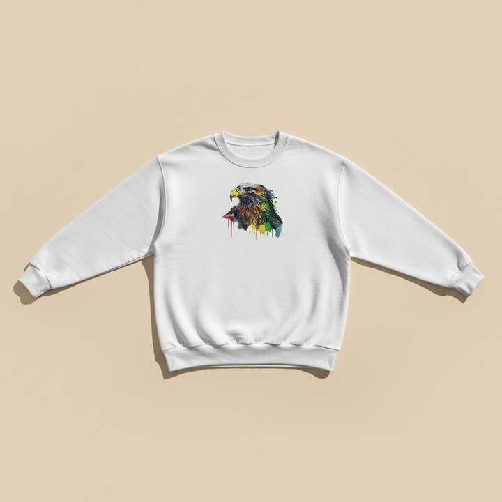 Prisma Eagle Machine Embroidered Sweatshirt – Hand Finished in Dubai | EmbroMania