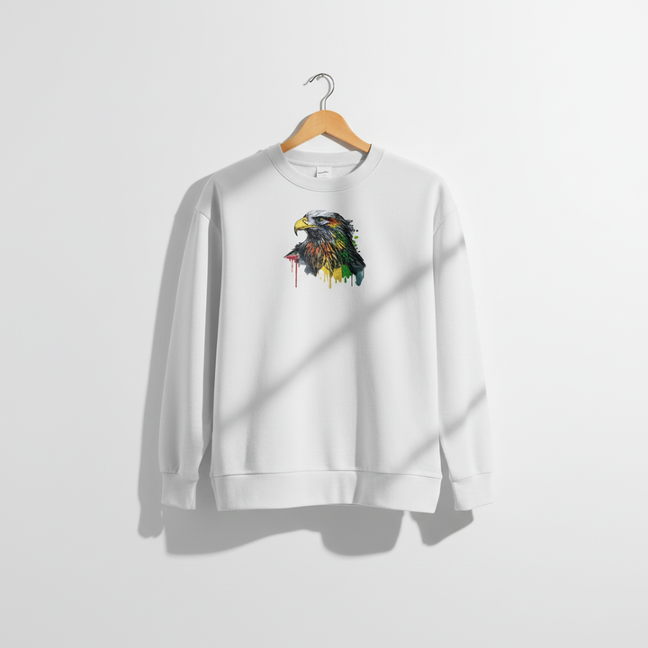 Prisma Eagle Machine Embroidered Sweatshirt – Hand Finished in Dubai | EmbroMania