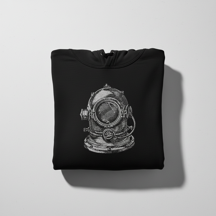 Nautical Helmet Machine Embroidered Sweatshirt – Hand Finished in Dubai | EmbroMania