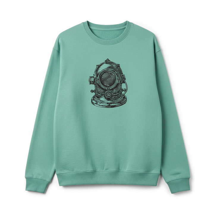 Nautical Helmet Machine Embroidered Sweatshirt – Hand Finished in Dubai | EmbroMania