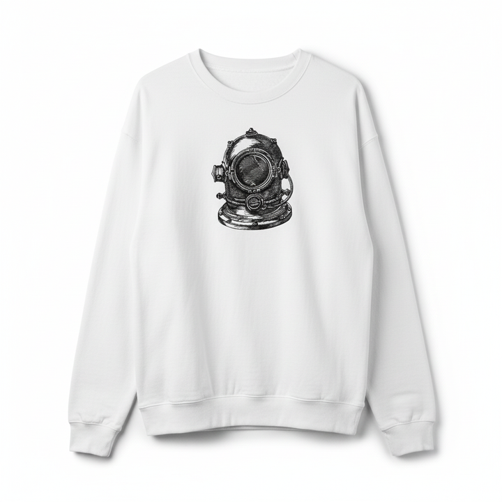 Nautical Helmet Machine Embroidered Sweatshirt – Hand Finished in Dubai | EmbroMania