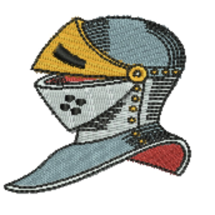 Warrior Helmets Viking &amp; Knight Machine Embroidered Patch – Hand Finished in Dubai | EmbroMania