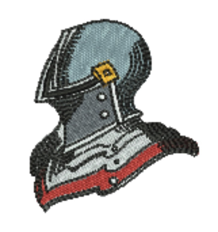 Warrior Helmets Viking &amp; Knight Machine Embroidered Patch – Hand Finished in Dubai | EmbroMania