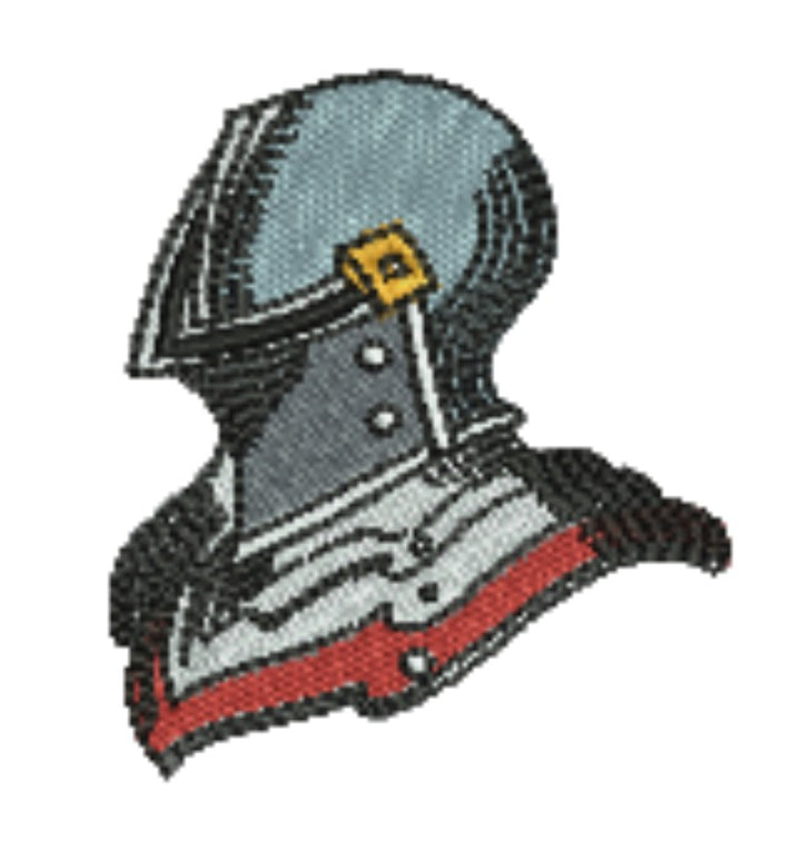 Warrior Helmets Viking &amp; Knight Machine Embroidered Patch – Hand Finished in Dubai | EmbroMania