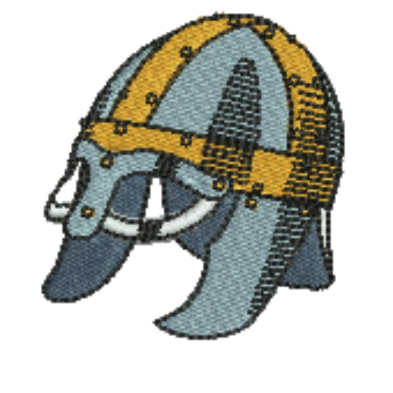 Warrior Helmets Viking & Knight Machine Embroidered Patch – Hand Finished in Dubai | EmbroMania