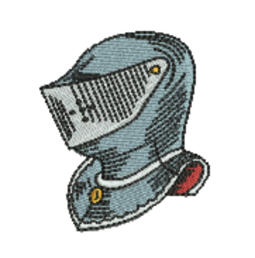 Warrior Helmets Viking &amp; Knight Machine Embroidered Patch – Hand Finished in Dubai | EmbroMania
