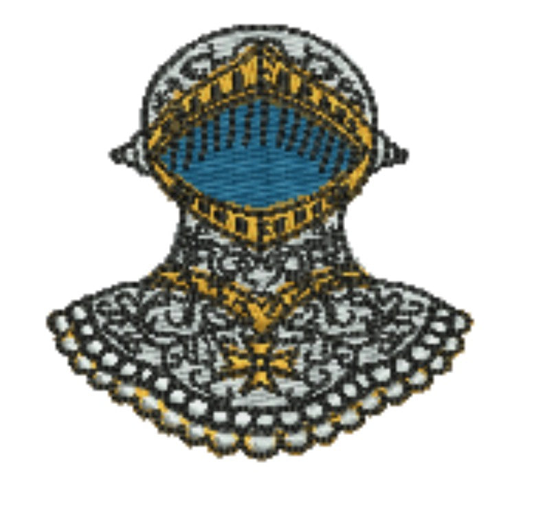 Warrior Helmets Viking &amp; Knight Machine Embroidered Patch – Hand Finished in Dubai | EmbroMania