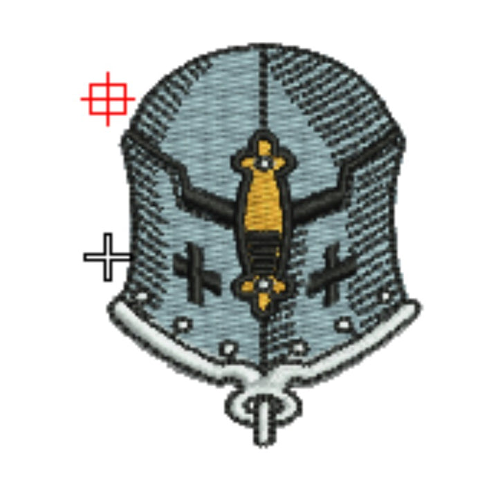 Warrior Helmets Viking &amp; Knight Machine Embroidered Patch – Hand Finished in Dubai | EmbroMania