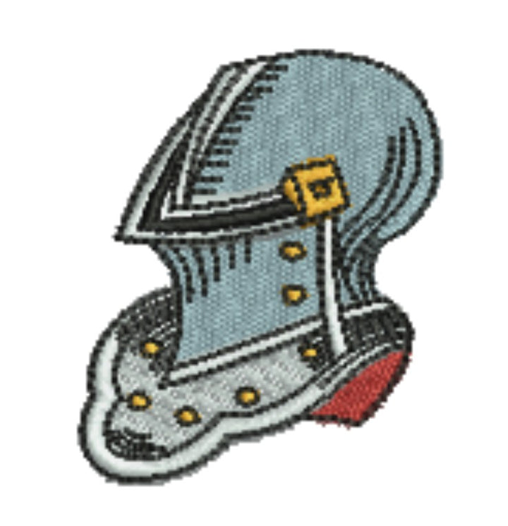 Warrior Helmets Viking &amp; Knight Machine Embroidered Patch – Hand Finished in Dubai | EmbroMania