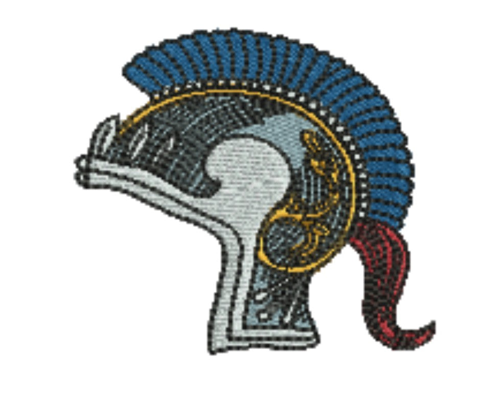 Warrior Helmets Viking &amp; Knight Machine Embroidered Patch – Hand Finished in Dubai | EmbroMania