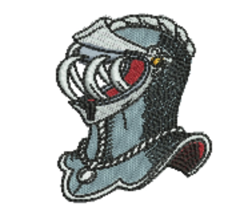 Warrior Helmets Viking &amp; Knight Machine Embroidered Patch – Hand Finished in Dubai | EmbroMania