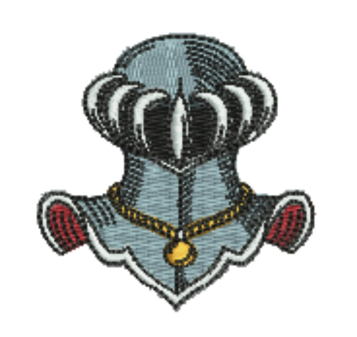 Warrior Helmets Viking &amp; Knight Machine Embroidered Patch – Hand Finished in Dubai | EmbroMania