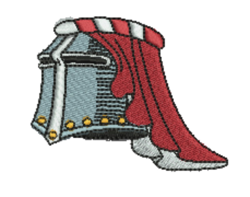 Warrior Helmets Viking &amp; Knight Machine Embroidered Patch – Hand Finished in Dubai | EmbroMania