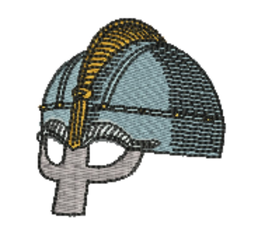 Warrior Helmets Viking &amp; Knight Machine Embroidered Patch – Hand Finished in Dubai | EmbroMania