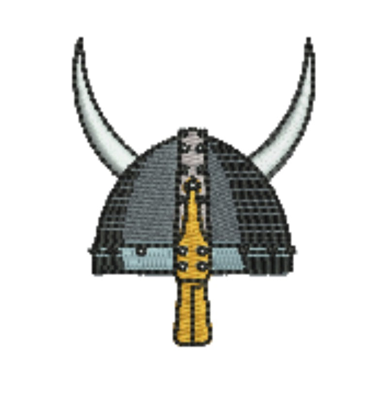 Warrior Helmets Viking &amp; Knight Machine Embroidered Patch – Hand Finished in Dubai | EmbroMania