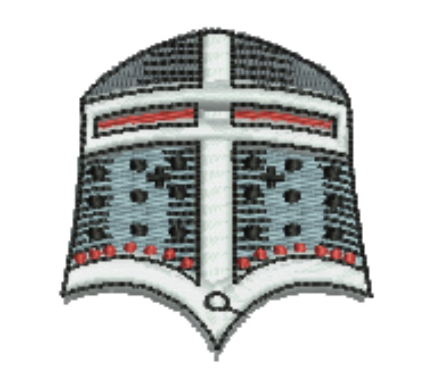 Warrior Helmets Viking &amp; Knight Machine Embroidered Patch – Hand Finished in Dubai | EmbroMania