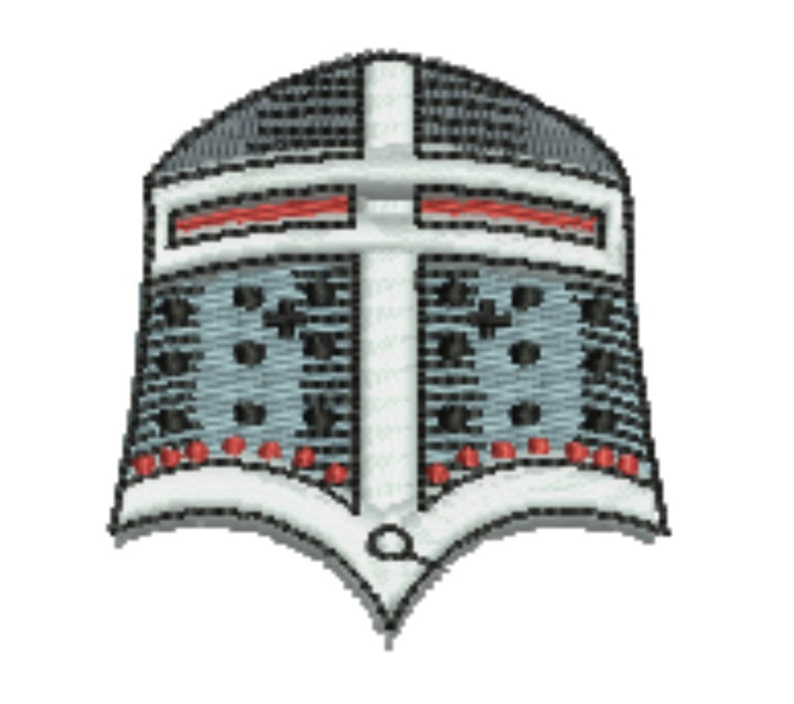 Warrior Helmets Viking &amp; Knight Machine Embroidered Patch – Hand Finished in Dubai | EmbroMania