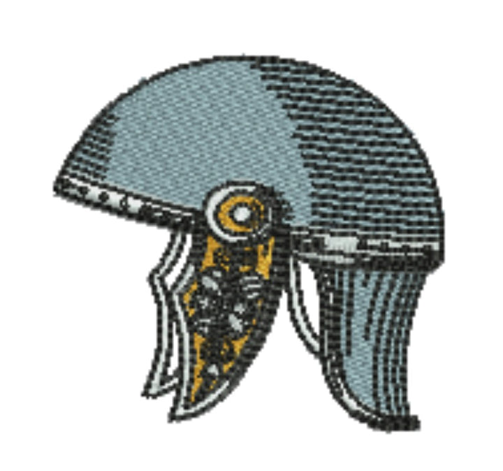 Warrior Helmets Viking &amp; Knight Machine Embroidered Patch – Hand Finished in Dubai | EmbroMania