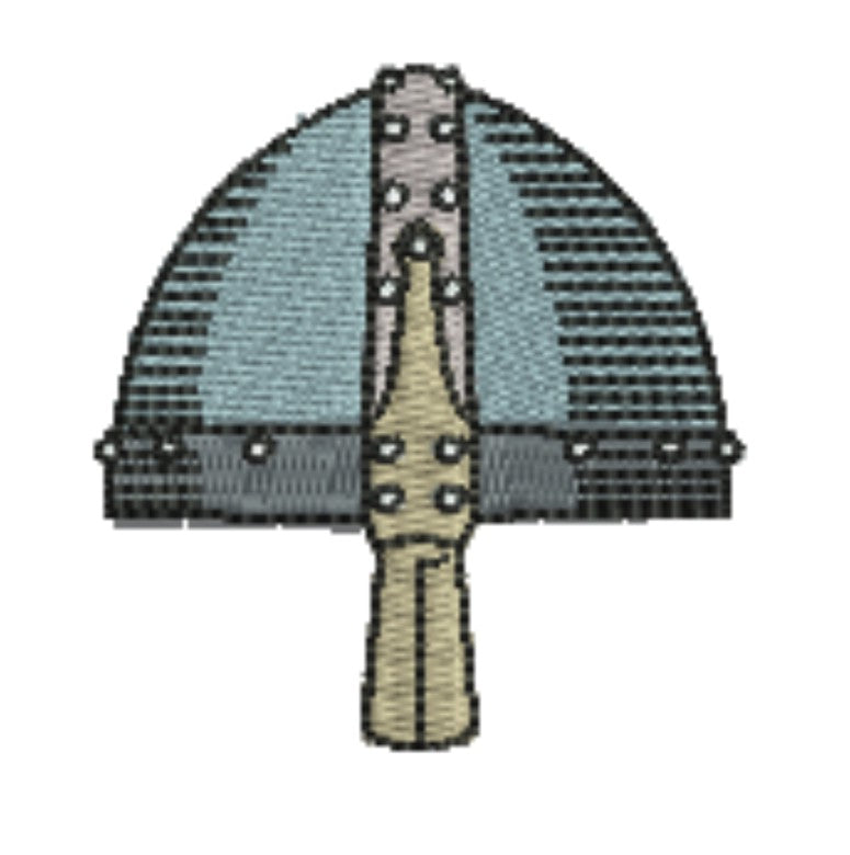 Warrior Helmets Viking &amp; Knight Machine Embroidered Patch – Hand Finished in Dubai | EmbroMania