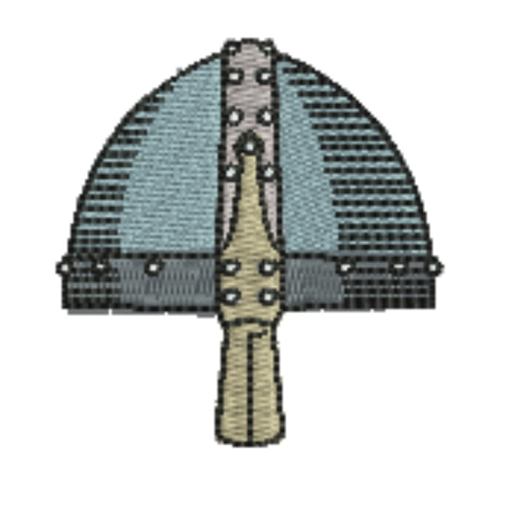Warrior Helmets Viking &amp; Knight Machine Embroidered Patch – Hand Finished in Dubai | EmbroMania