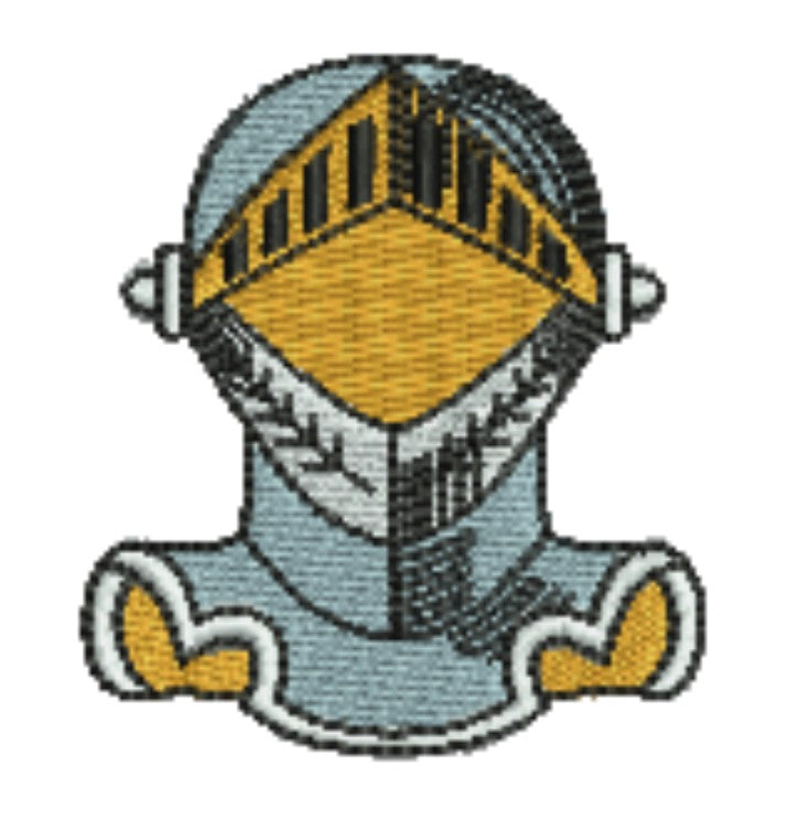 Warrior Helmets Viking &amp; Knight Machine Embroidered Patch – Hand Finished in Dubai | EmbroMania