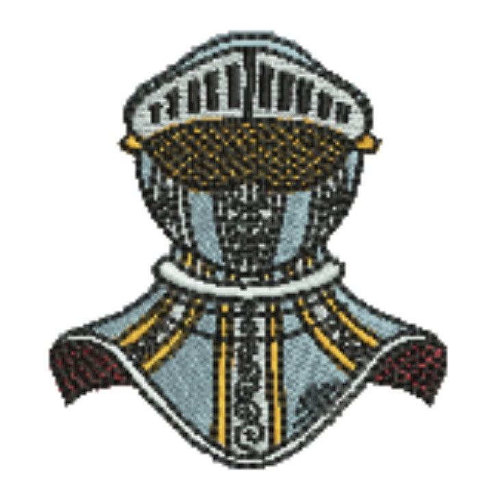 Warrior Helmets Viking &amp; Knight Machine Embroidered Patch – Hand Finished in Dubai | EmbroMania