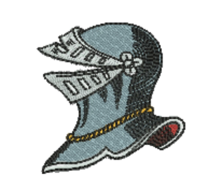 Warrior Helmets Viking &amp; Knight Machine Embroidered Patch – Hand Finished in Dubai | EmbroMania