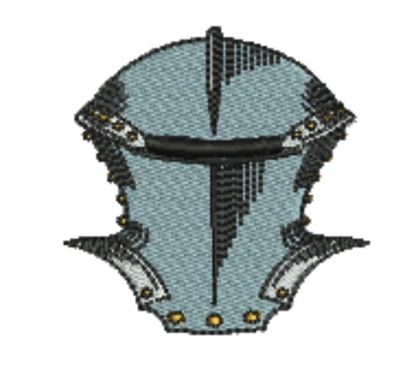 Warrior Helmets Viking &amp; Knight Machine Embroidered Patch – Hand Finished in Dubai | EmbroMania