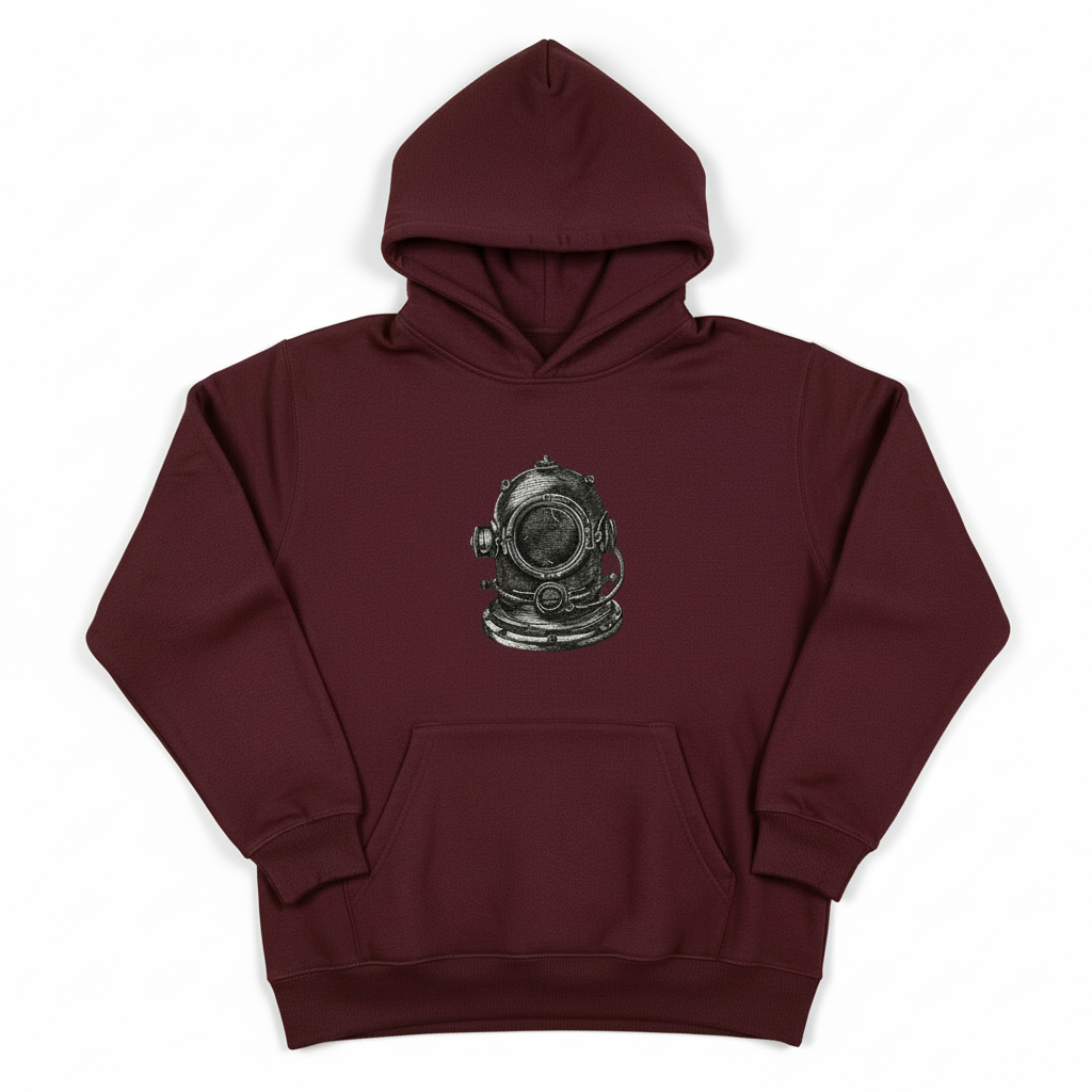 Nautical Helmet Machine Embroidered Sweatshirt – Hand Finished in Dubai | EmbroMania
