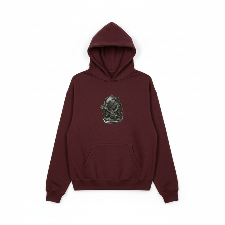 Nautical Helmet Machine Embroidered Sweatshirt – Hand Finished in Dubai | EmbroMania