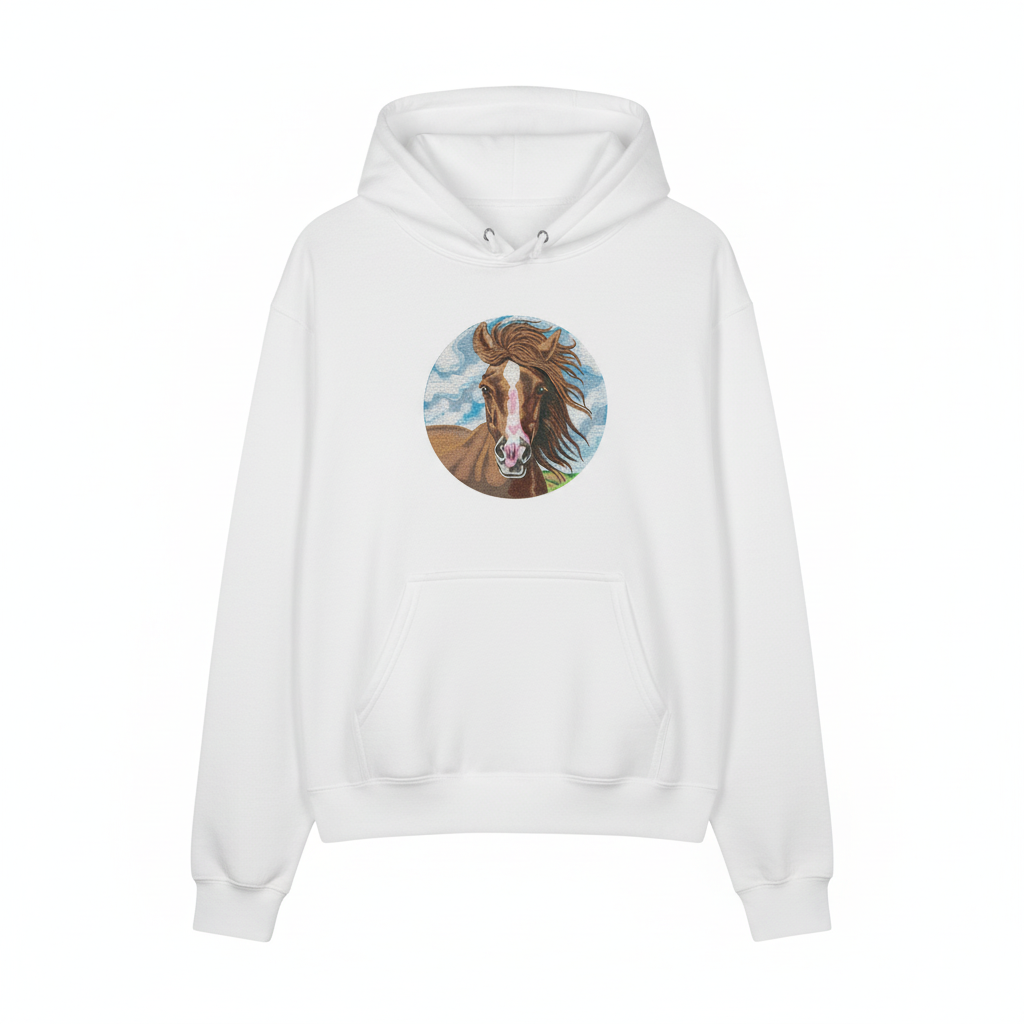Majestic Horse — Embroidered Hoodie