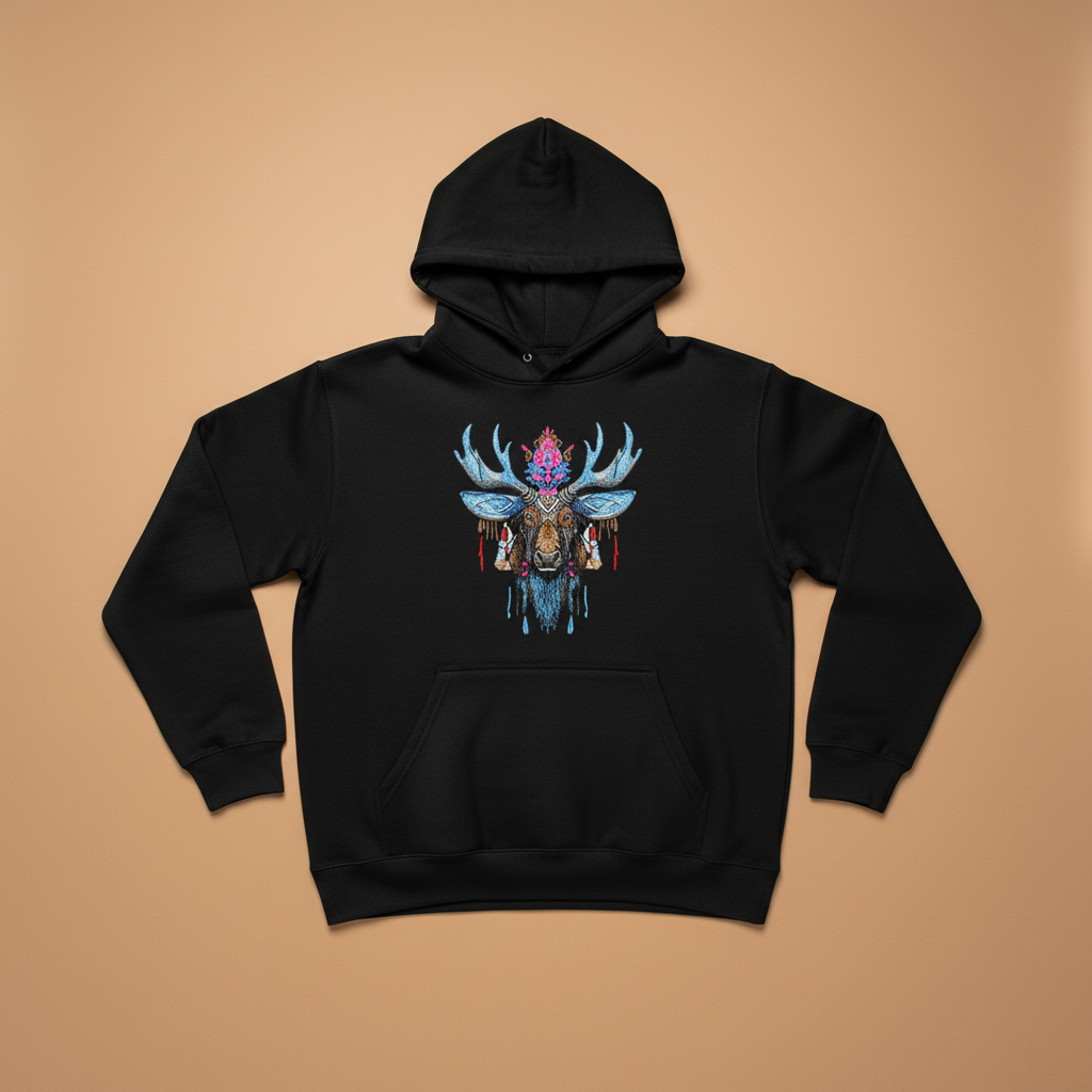 Mystic Moose — Embroidered Hoodie