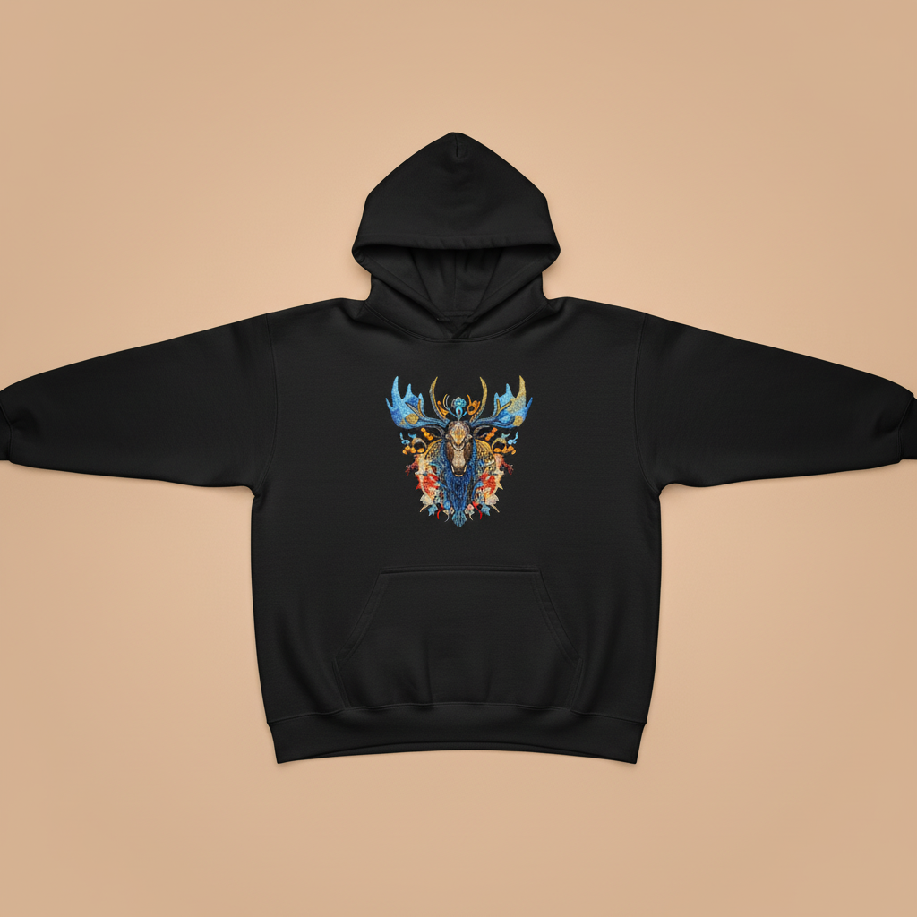 Mystic Moose — Embroidered Hoodie